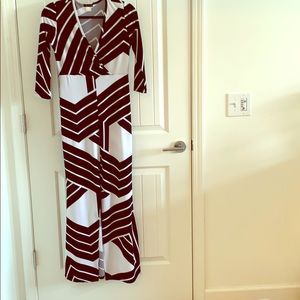 Chevron black & white maxi